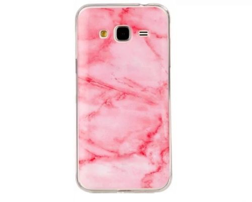 Husa de protectie, marble case, samsung galaxy a8 (2018), roz