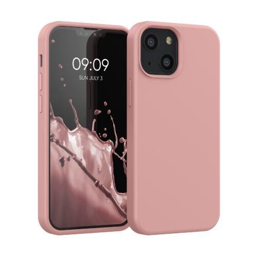 Husa pentru apple iphone 13 mini, silicon, roz, 55877.193, kwmobile