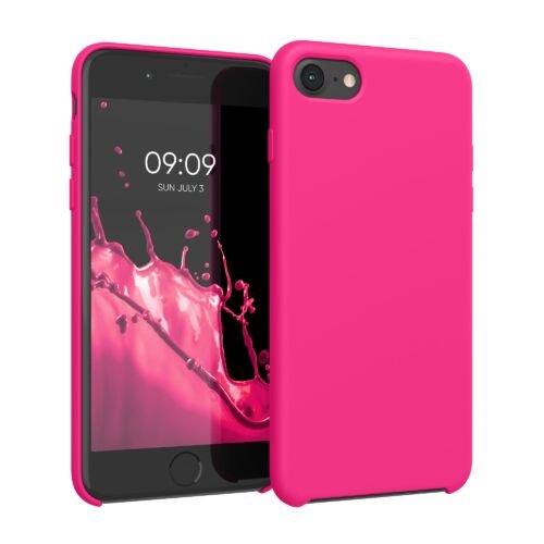 Kwmobile Husa pentru apple iphone 8/iphone 7/iphone se 2, silicon, roz, 40225.08