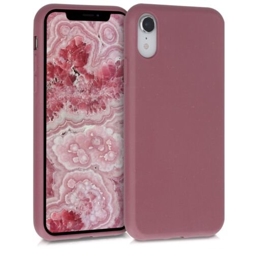 Husa pentru apple iphone xr, fibre vegetale, roz, 51931.167