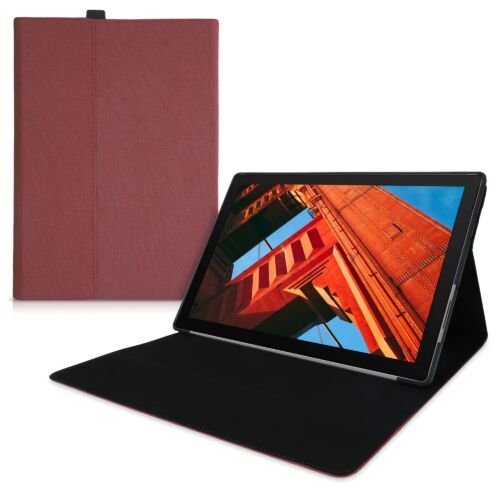 Husa pentru tableta microsoft surface pro 7, kwmobile, rosu, textil, 50977.04