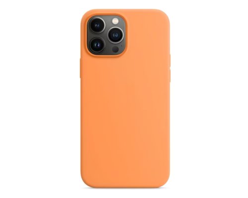 Husa spate si protectie cu magsafe, silicon case pentru iphone 13 pro max, marigold