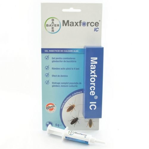 Insecticid profesional gel bayer max force ic 5 gr anti gandaci de bucatarie
