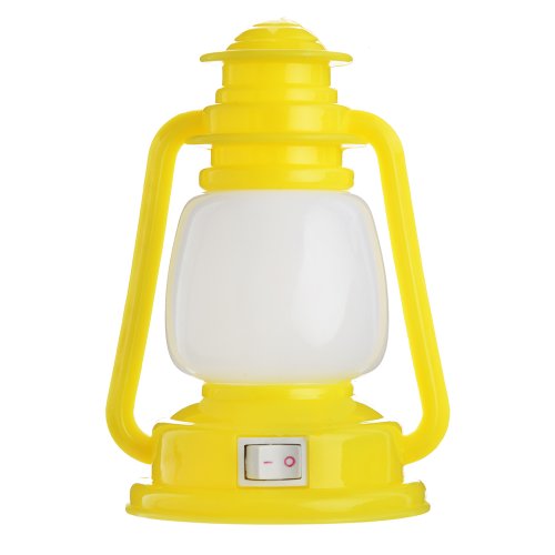 Lampa de veghe cu led felinar, 4x0.1w, culoare galben, 100x60 mm