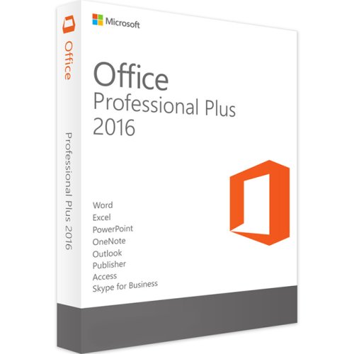 Microsoft office 2016 professional plus, 32/64 bit, multilanguage, kit iso retail, licenta electronica