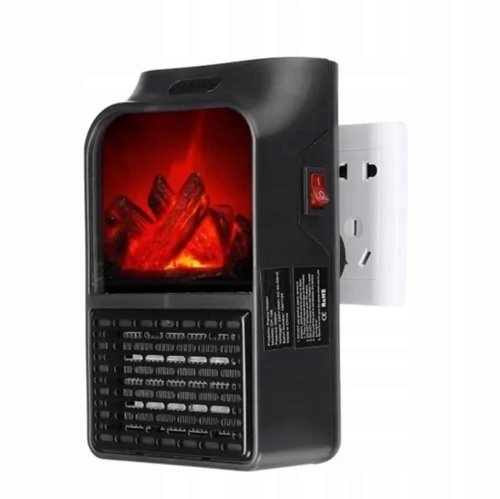 Mini radiator portabil ideallstore®, 900 w, telecomanda inclusa, negru
