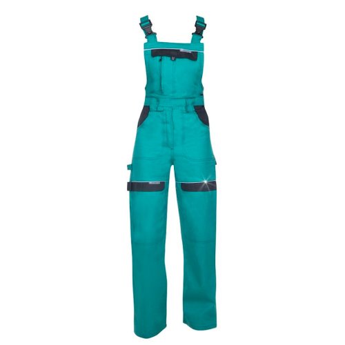 Pantaloni de lucru cu pieptar cool trend - verde - pentru femei 38 verde