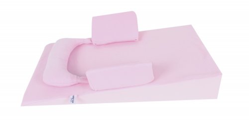Pozitionator inclinat antiregurgitare, sevibaby, roz, 65x39x2 cm