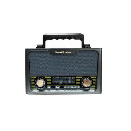 Radio portabil retro md-1703bt, acumulator incorporat, bluetooth, aux, usb, tf card, fm/am/sw, maro inchis