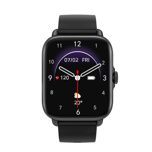 Smartwatch y22, ecran tft de 1.7”, notificari apeluri si retele sociale, monitorizare ritm cardiac si diferite moduri pentru activitați sportive, carcasă metalică, negru
