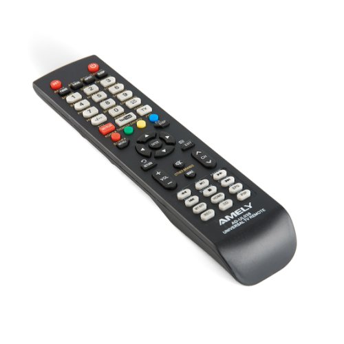 Telecomanda universala amely ad-ul038, cu functii multimedia compatibila cu televizoarele smart, negru