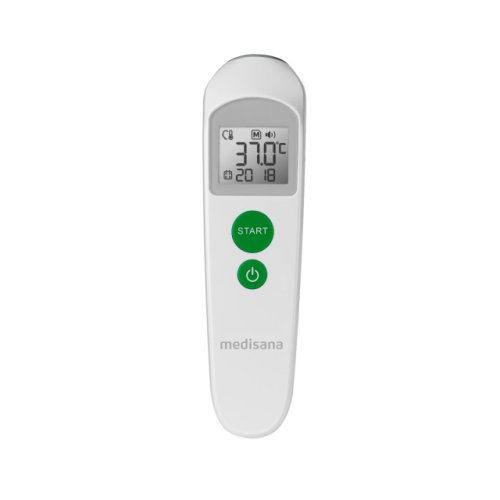 Termometru cu infrarosu medisana tm 760 76121, display lcd, alarma vizuala si acustica, alb-gri
