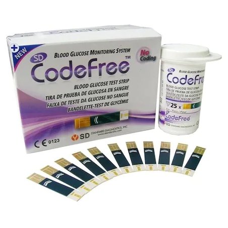 Teste pentru determinarea glicemiei code free - 50 buc