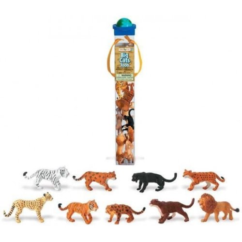 Safari Ltd Tub 9 figurine feline mari vopsite manual