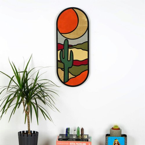 Decoratiune de perete, art059, pal, dimensiune: 53 x 22 x 2 cm, multicolor