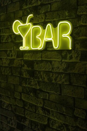 Decoratiune luminoasa led, bar, benzi flexibile de neon, dc 12 v, galben