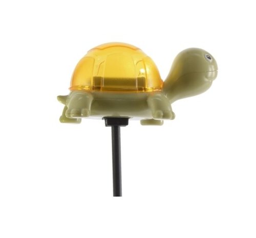 Lampa de gradina turtle, lumineo, 10x6x15 cm, plastic, galben