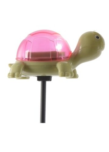Lampa de gradina turtle, lumineo, 10x6x15 cm, plastic, roz