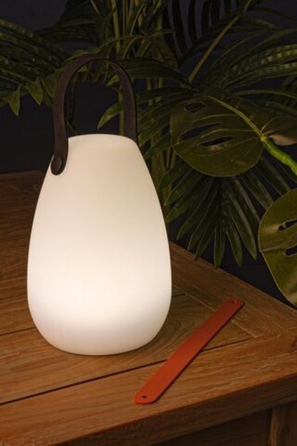 Lampa led de exterior party shaped, bizzotto, Ø12 x 20 cm, 7 culori, usb, cu telecomanda