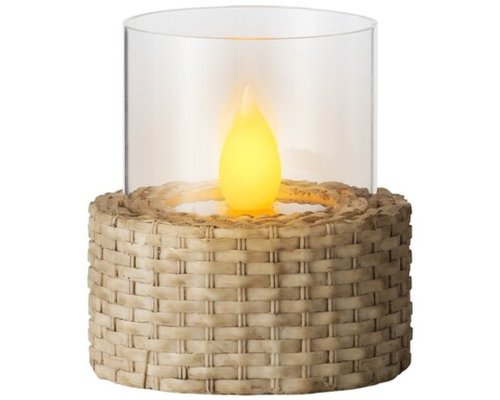 Lumanare cu led flame round, lumineo, 12x13.5 cm, polirasina