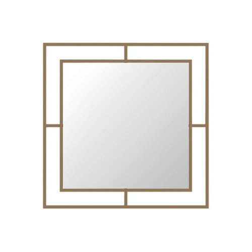 Oglinda corner, decortie, 58x2 cm, metal, auriu