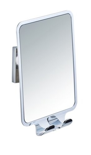 Oglinda cosmetica cu suport autoadeziv, wenko, quadro vacuum-loc®, 14 x 19.5 x 8 cm, plastic