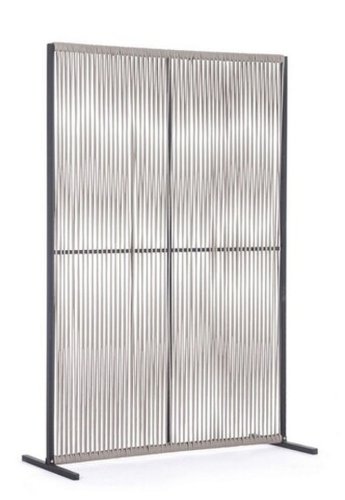 Paravan despartitor pentru gradina/terasa paxson, bizzotto, 120 x 30 x 180 cm, aluminiu/tesatura olefin, carbune