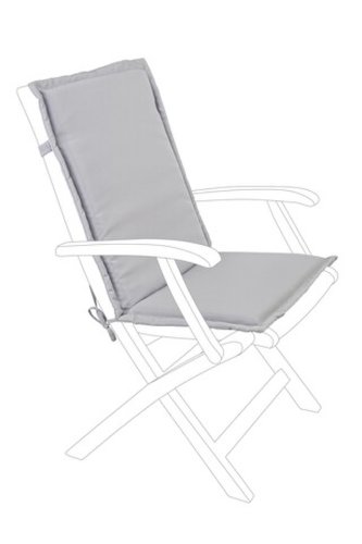 Perna pentru scaun de gradina poly180, bizzotto, 45 x 94 cm, poliester impermeabil, grej