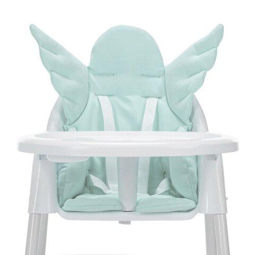 Perna universala copii baby pad, angel wings, 60x63x5 cm, bumbac, verde menta