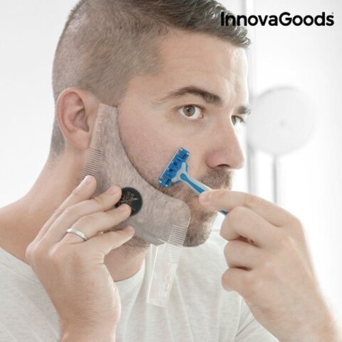 Sablon de barba pentru barbierit hipster barber innovagoods, 17x11.5x0.1 cm