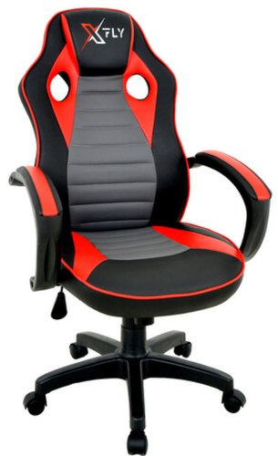 Scaun de birou, seatix, xfly, 66x121x65 cm, poliuretan, roșu/negru