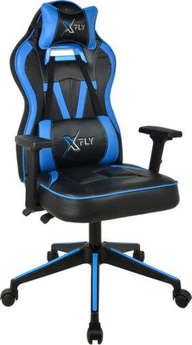 Scaun de birou, seatix, xfly vendetta, 62x120x46 cm, poliuretan, albastru/negru