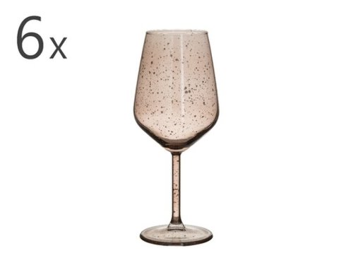 Set 6 pahare pentru vin inart, 6.5x22 cm, 490 ml, sticla
