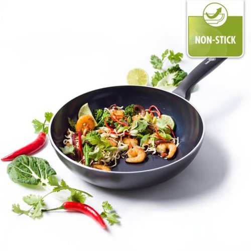 Tigaie wok, greenpan, torino, 28 cm Ø, 3.6 l, aluminiu forjat/bachelita
