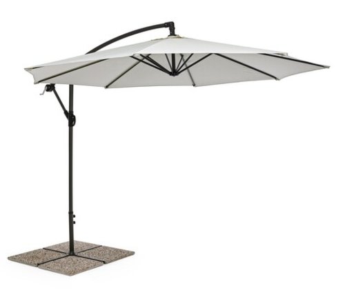 Umbrela pentru gradina / terasa, texas, bizzotto, Ø 300 cm, stalp Ø 48 mm, otel/poliester, natural