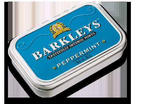 Dropsuri Barkleys cu Peppermint, 50g