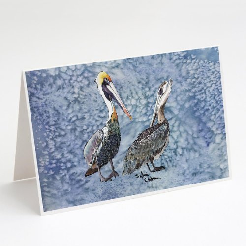 Caroline`s treasures carolines comori 8409gca7p pelican felicitări și plicuri pack de 8 multicolore 7 x 5