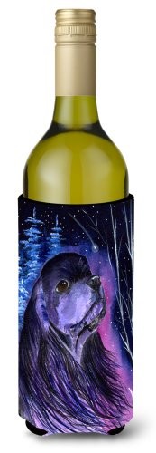 Caroline`s treasures carolines comorile ss8385literk starry night cocker spaniel sticla de vin hugger multicolore wine bottle