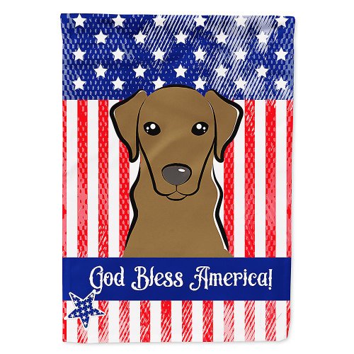 Caroline`s treasures dumnezeu să binecuvânteze american flag cu wirehaired dachshund flag canvas house size multicolore large