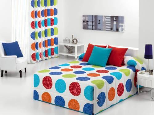 Cuvertura de pat forli 02 multicolor, dimensiune 205 cm x 270 cm