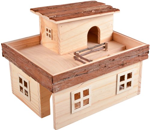 Duvo+ căsuţă pentru rozătoare mansion, lemn, 31x25x24cm