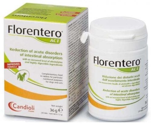 Florentero (candioli) refacerea florei intestinale, câini/pisici, 30 comprimate